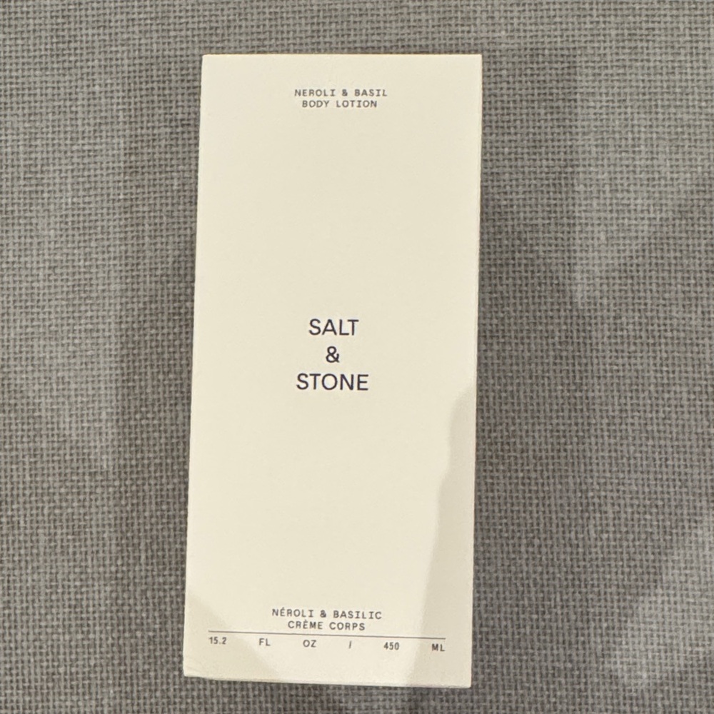 Salt & Stone Neroli & Basil Body Lotion 450ml brand new